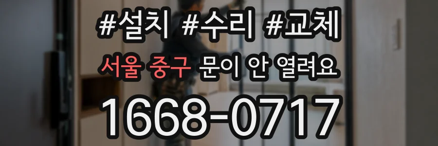 서울 중구 문이 안 열려요
