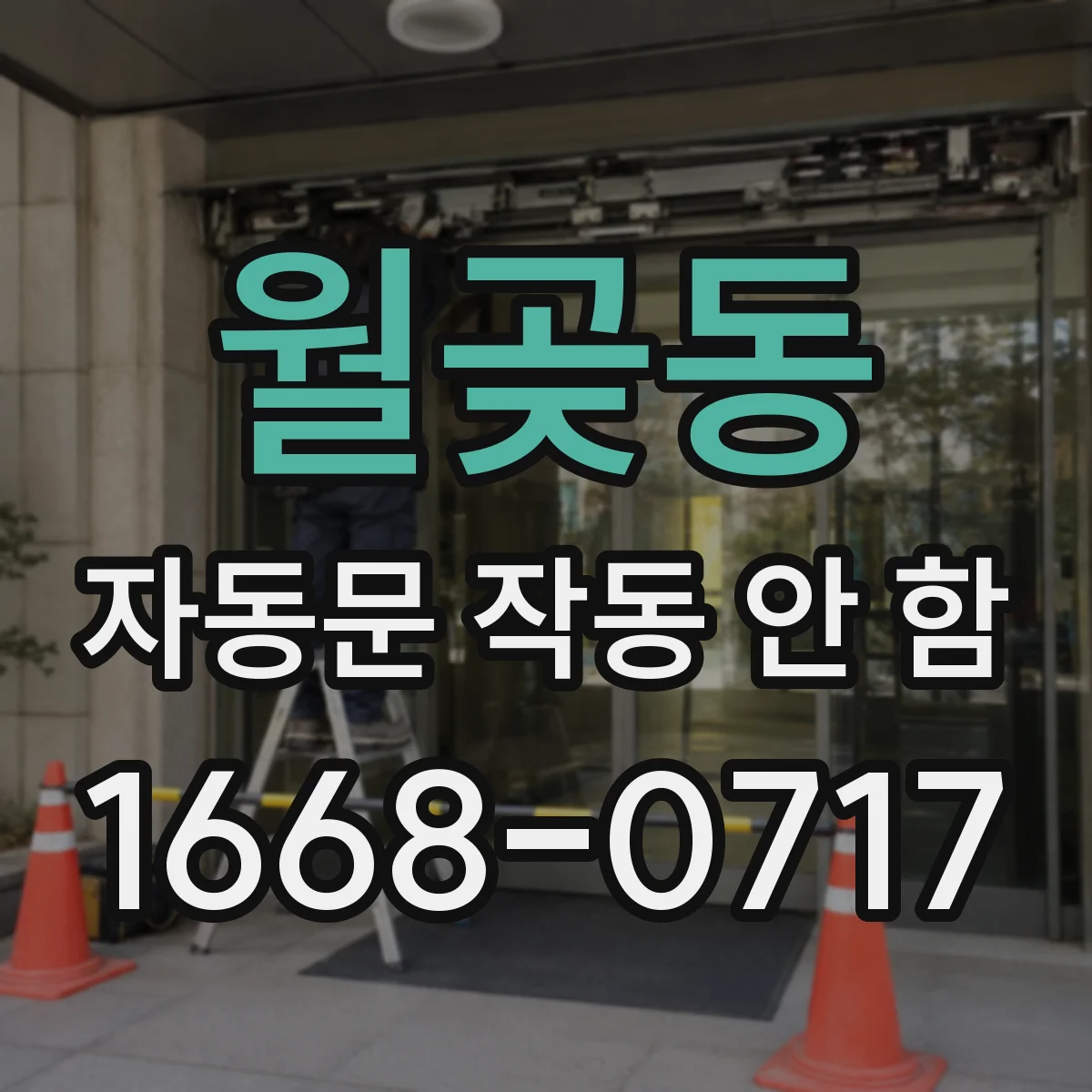 월곶동 자동문 작동 안 함