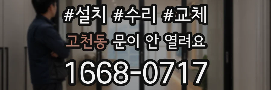 고천동 문이 안 열려요