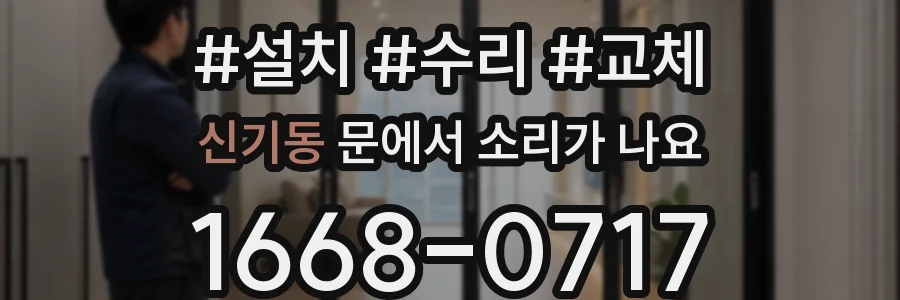 신기동 문에서 소리가 나요