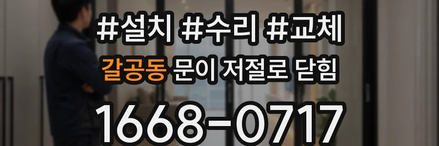 갈공동 문이 저절로 닫힘