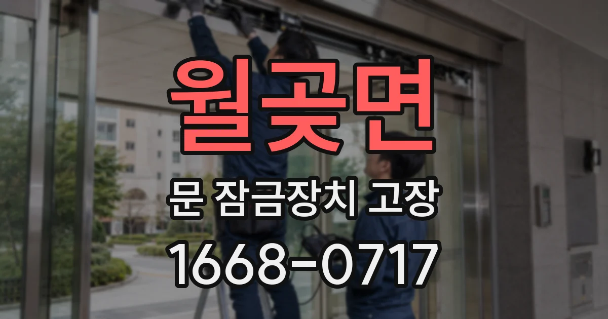 월곶면 문 잠금장치 고장