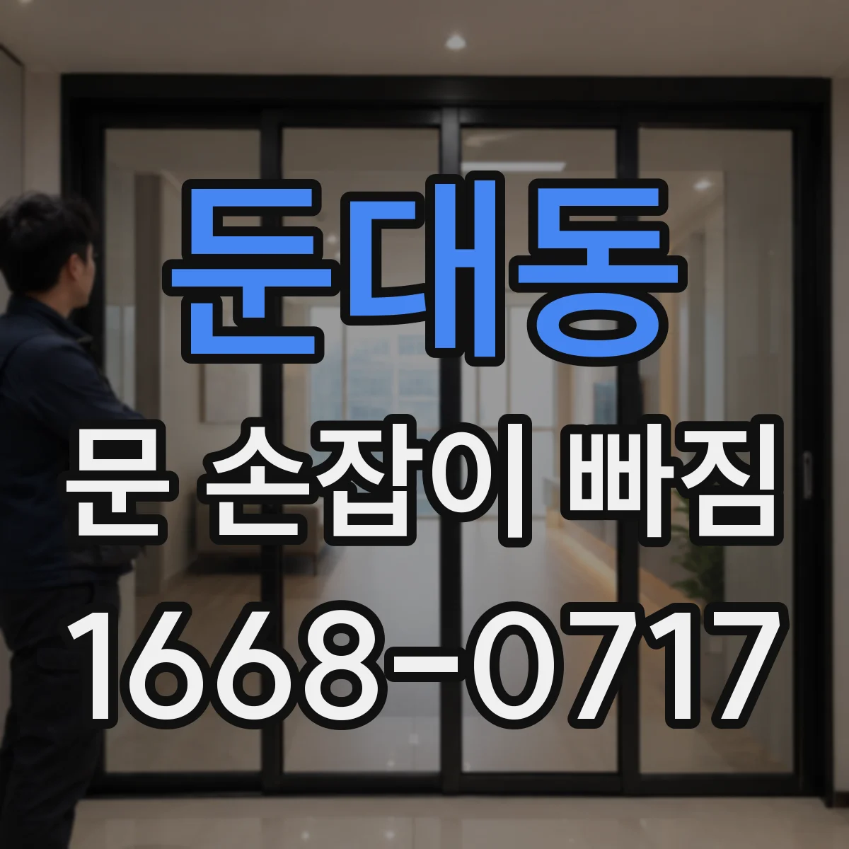 둔대동 문 손잡이 빠짐