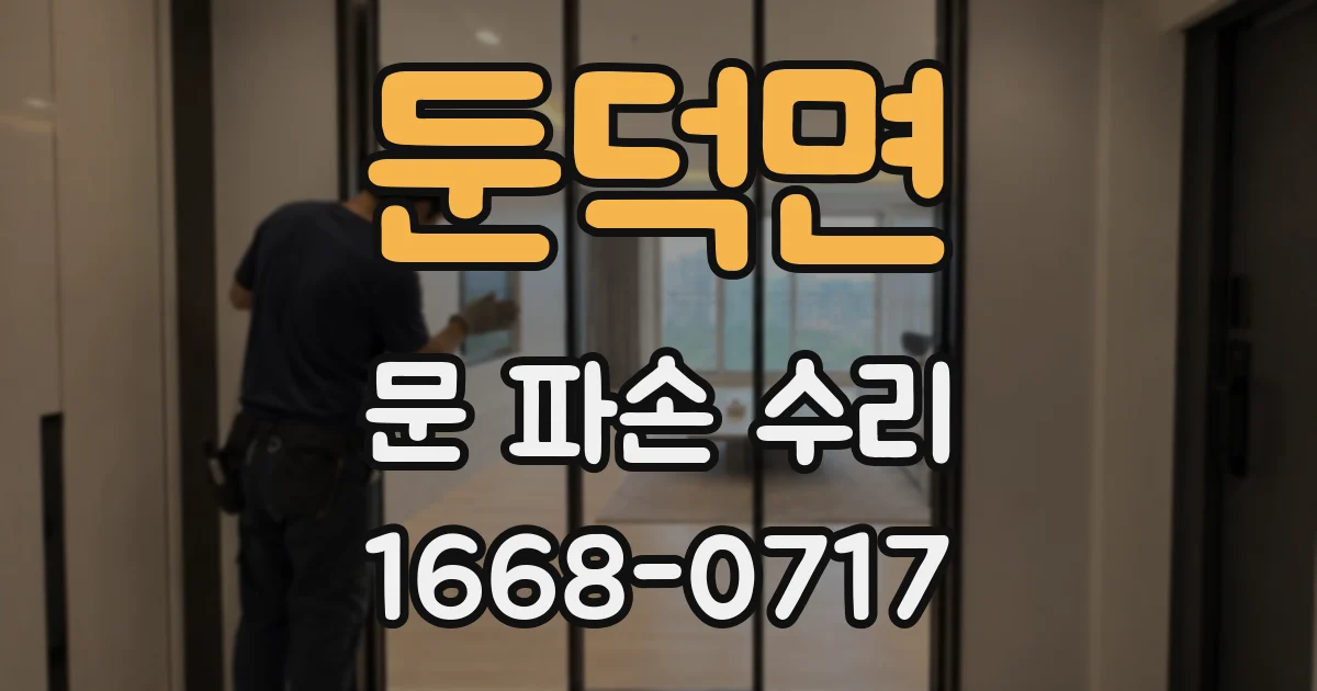 둔덕면 문 파손 수리