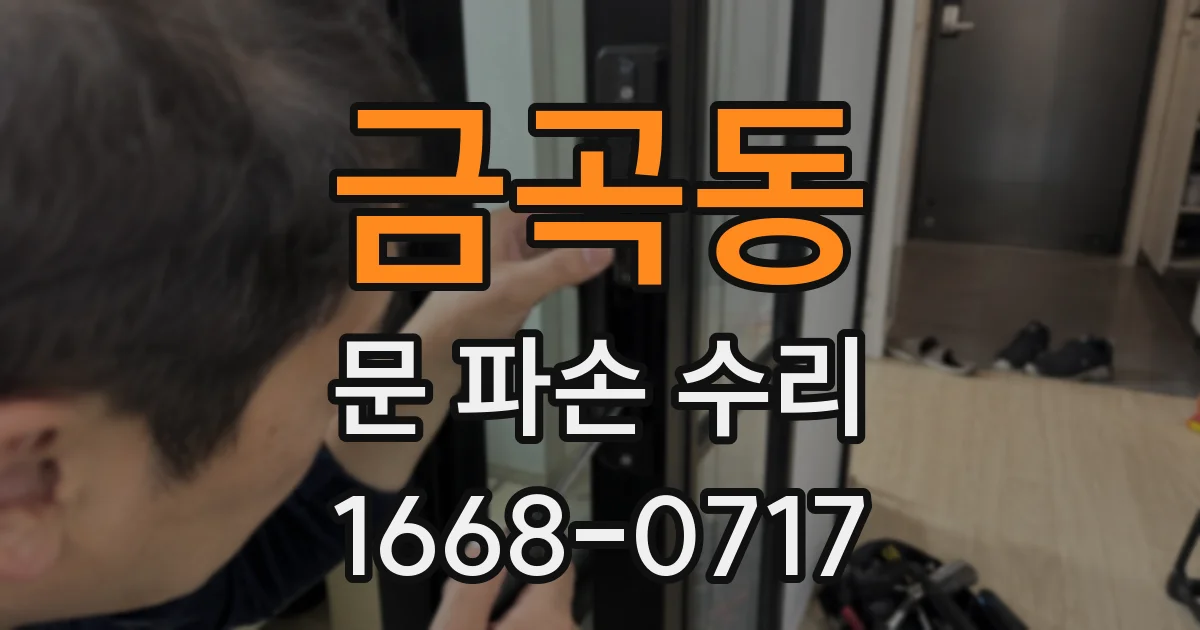 금곡동 문 파손 수리