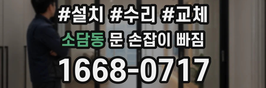 소담동 문 손잡이 빠짐