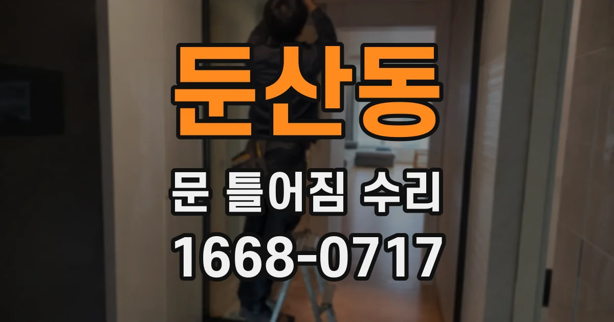 둔산동 문 틀어짐 수리