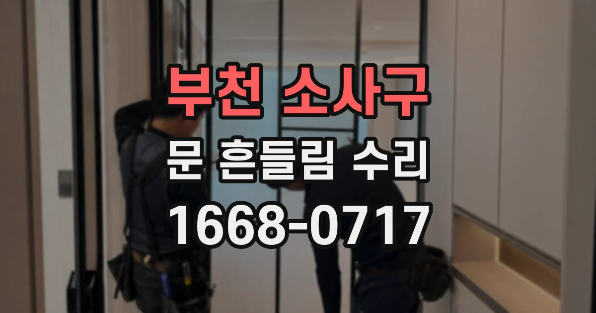 부천 소사구 문 흔들림 수리