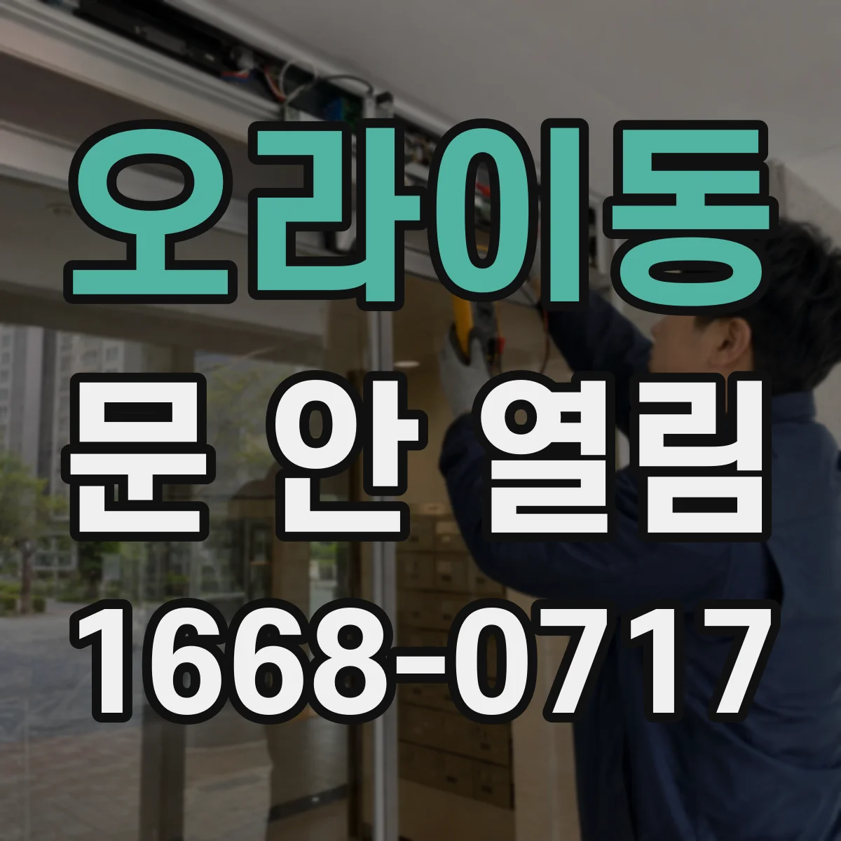 오라이동 문 안 열림