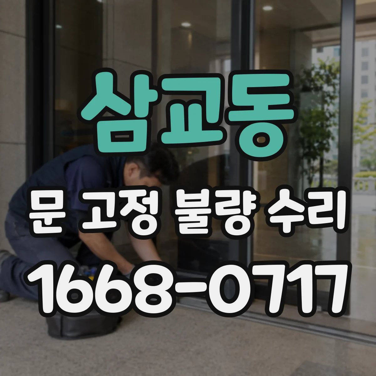 삼교동 문 고정 불량 수리