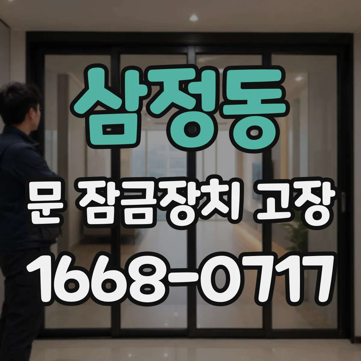 삼정동 문 잠금장치 고장