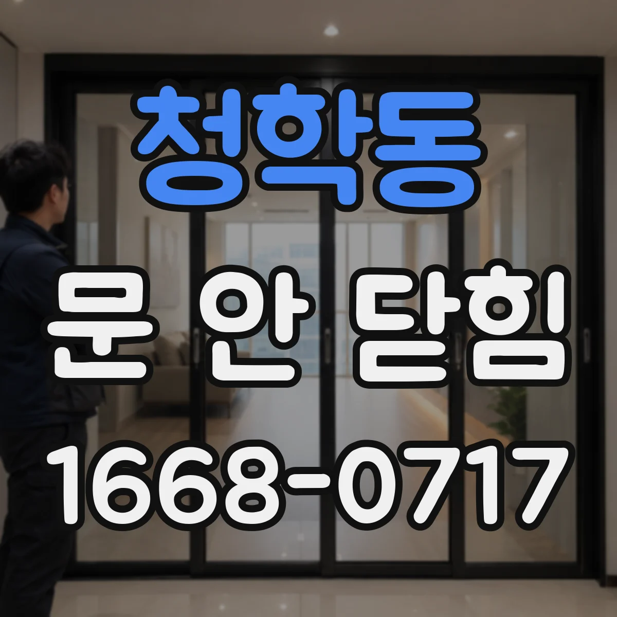 청학동 문 안 닫힘