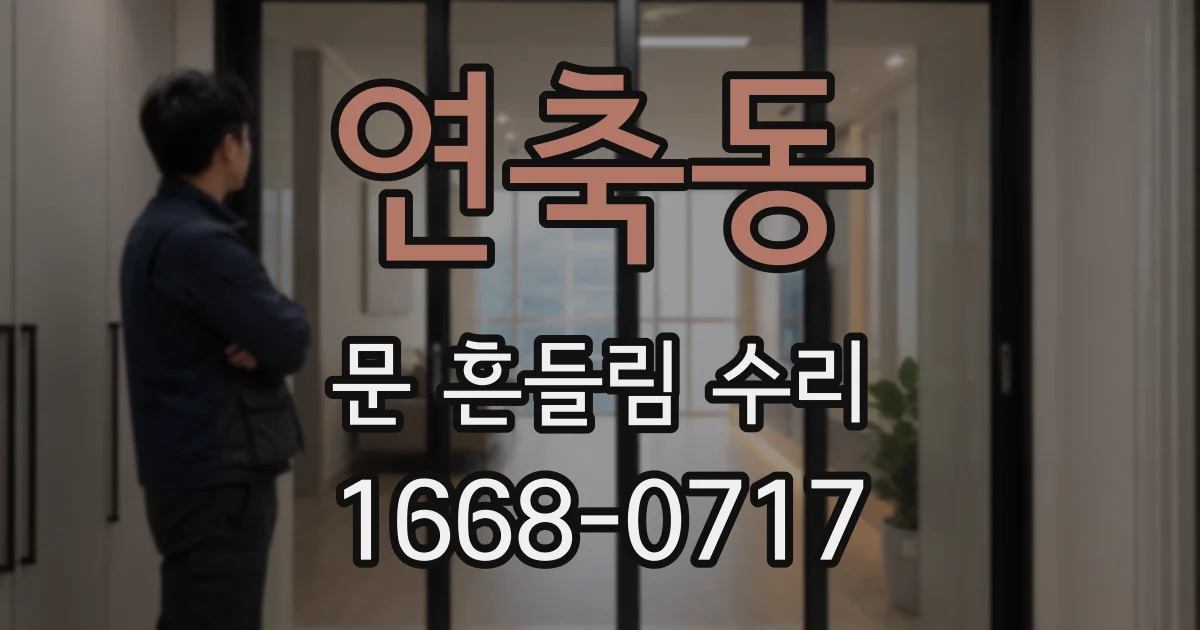 연축동 문 흔들림 수리