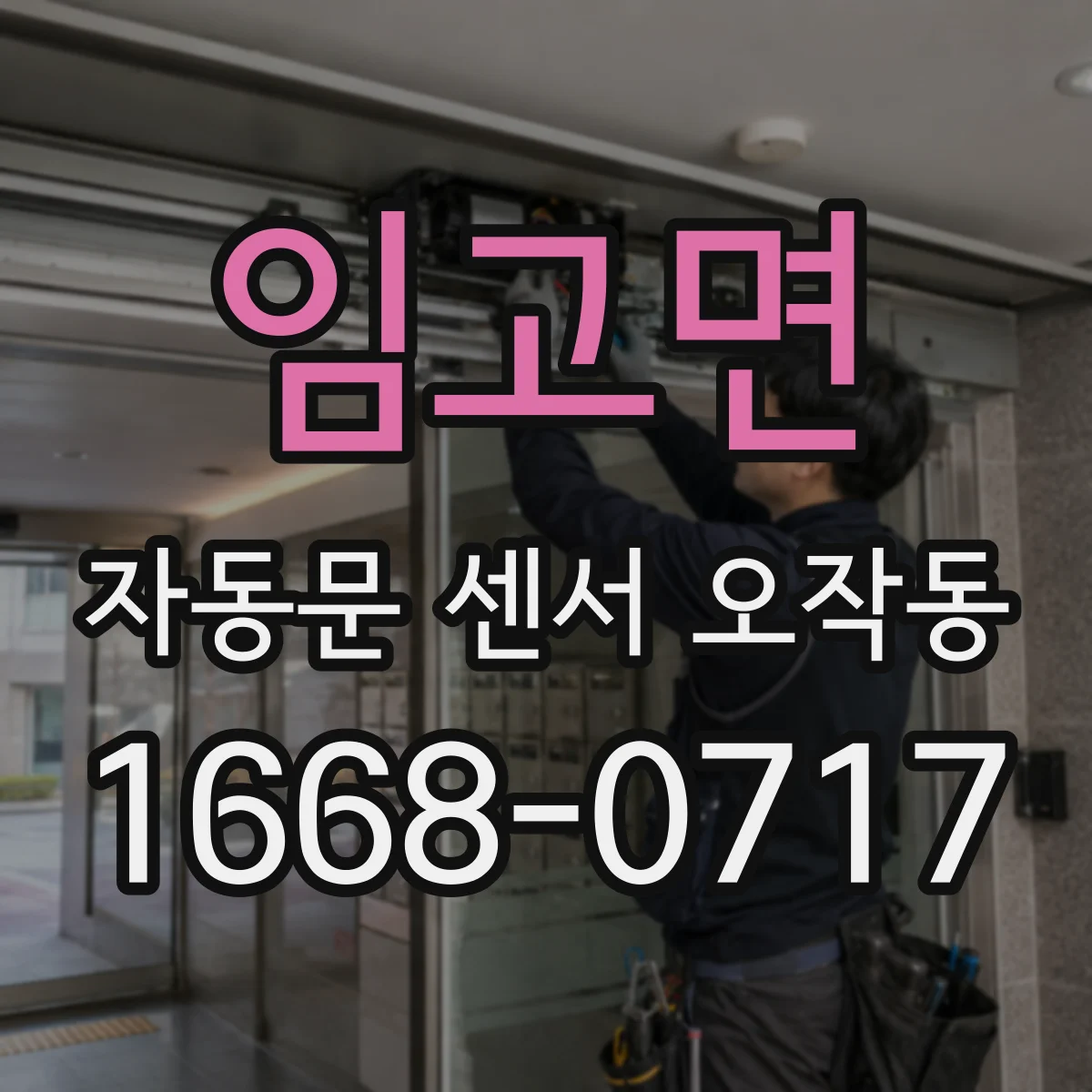 임고면 자동문 센서 오작동
