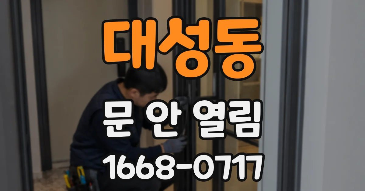 대성동 문 안 열림
