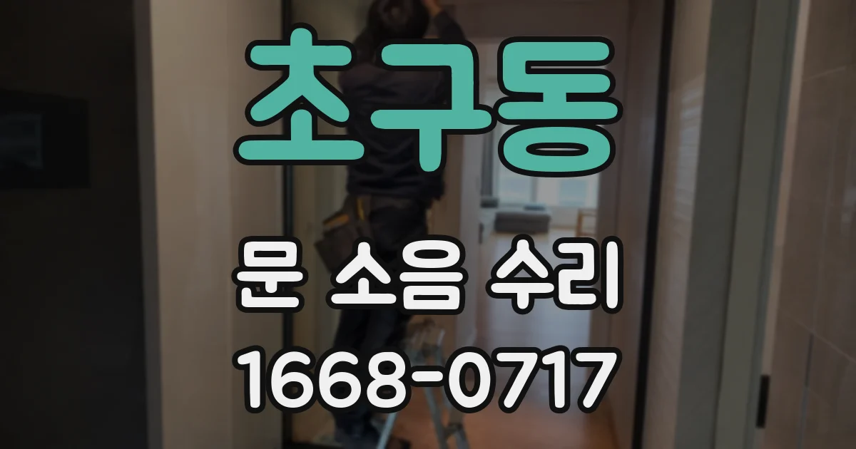 초구동 문 소음 수리