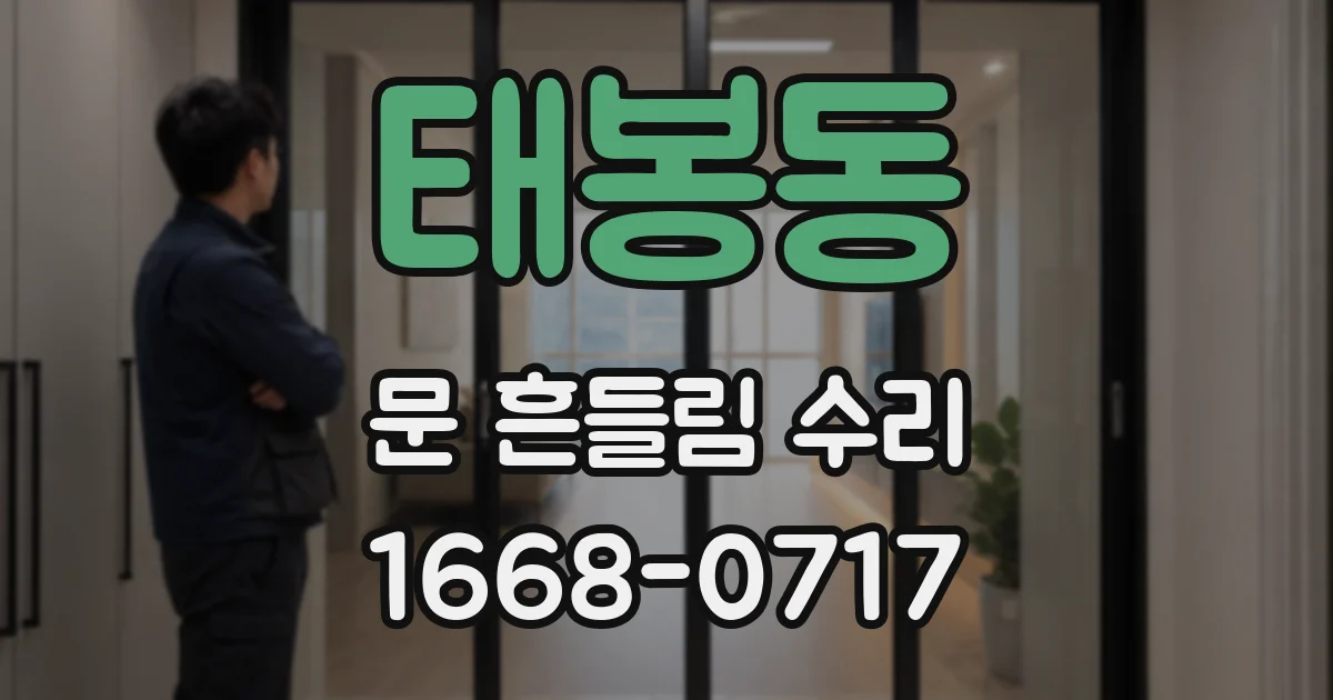 태봉동 문 흔들림 수리