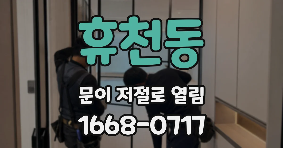 휴천동 문이 저절로 열림