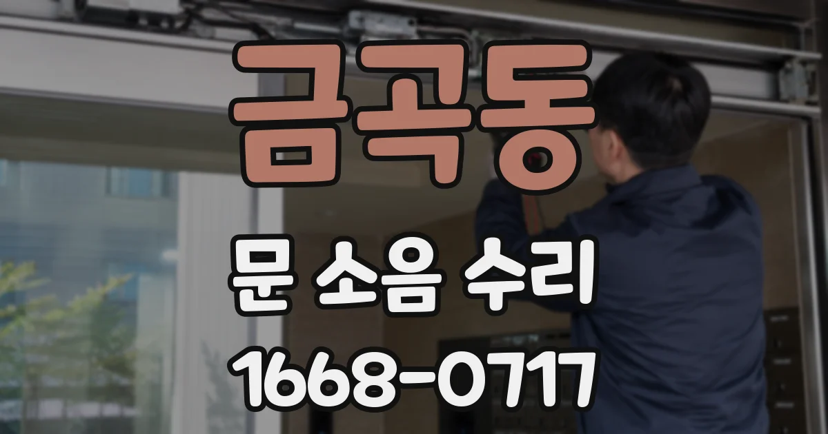 금곡동 문 소음 수리
