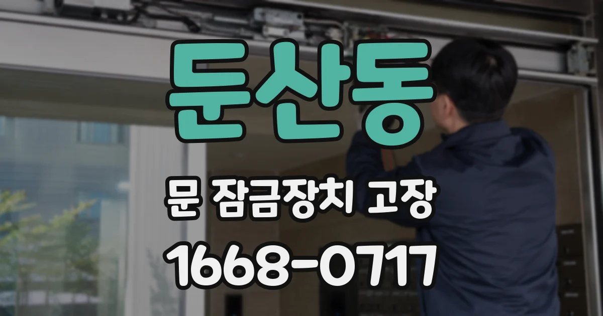 둔산동 문 잠금장치 고장
