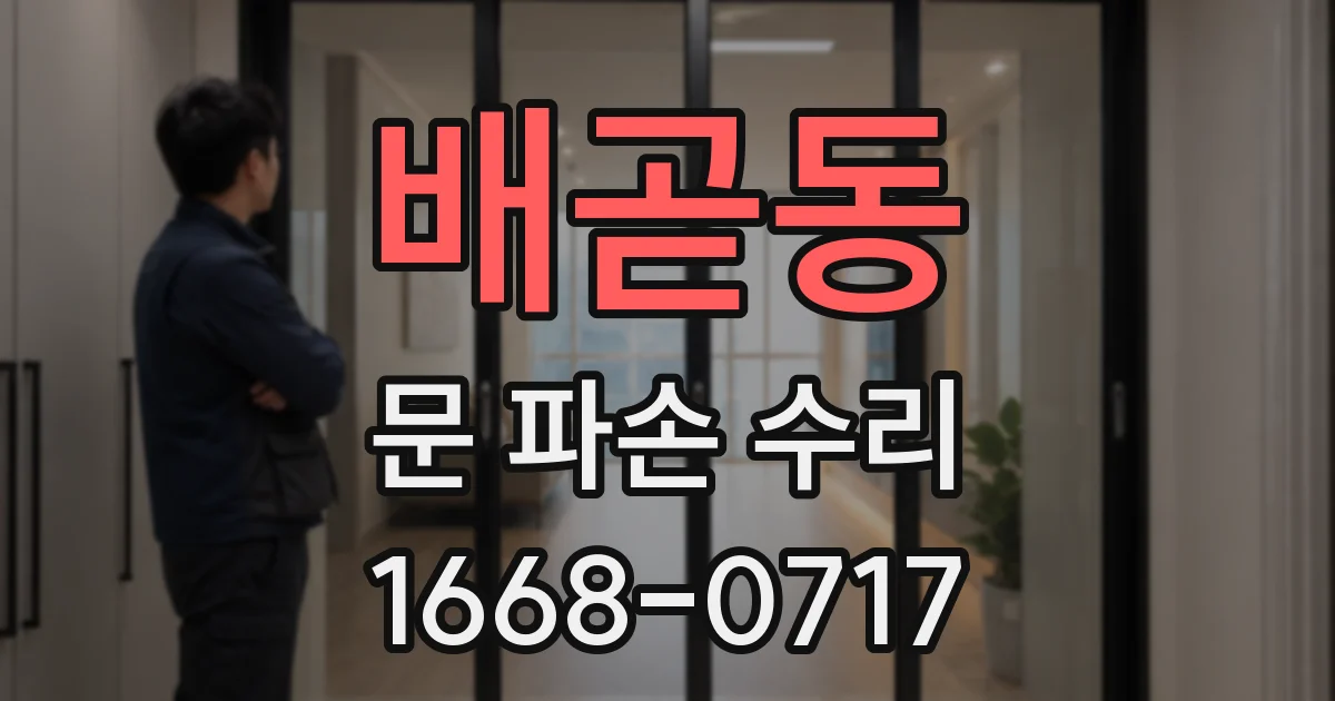 배곧동 문 파손 수리