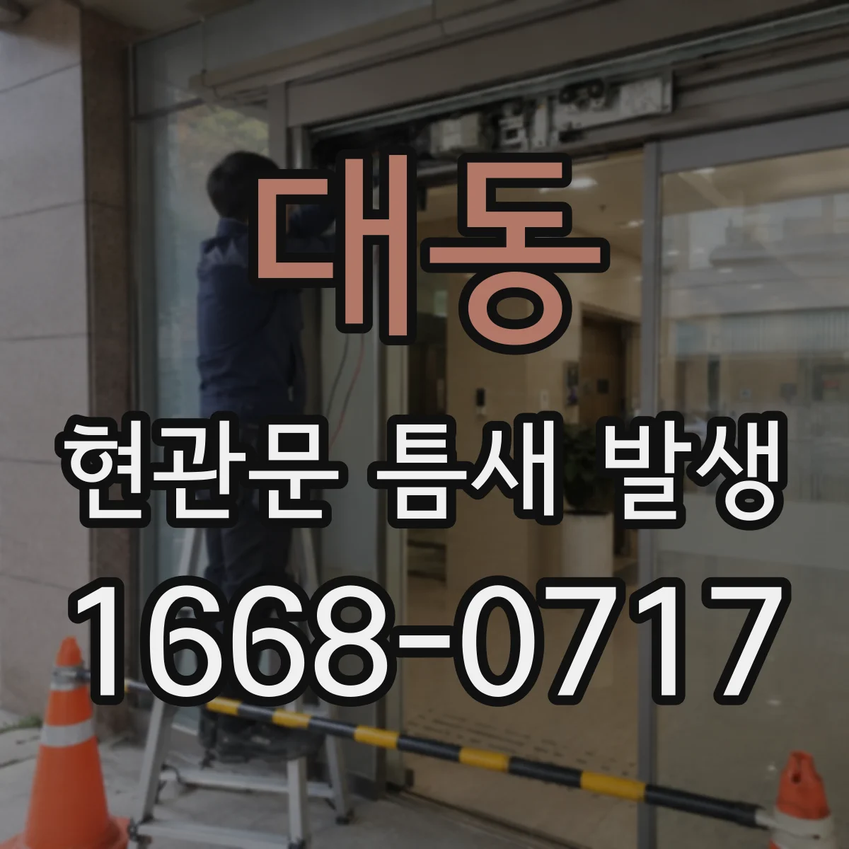 대동 현관문 틈새 발생