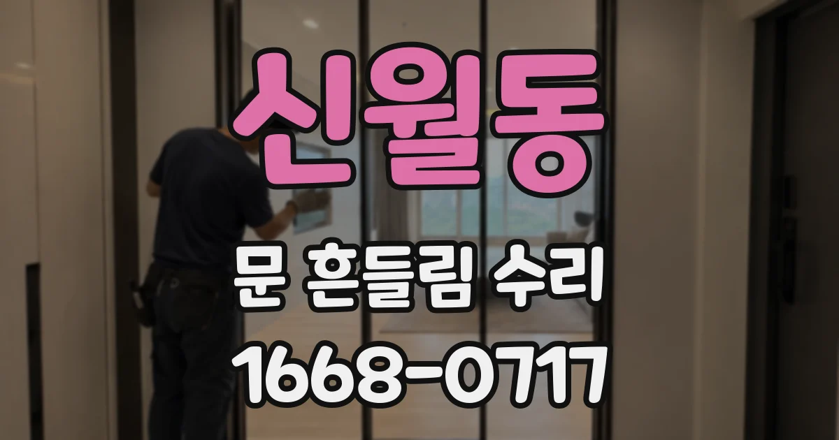 신월동 문 흔들림 수리