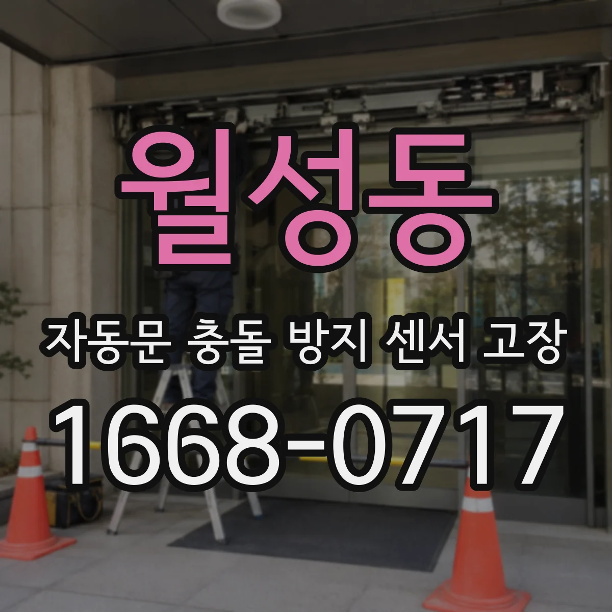월성동 자동문 충돌 방지 센서 고장