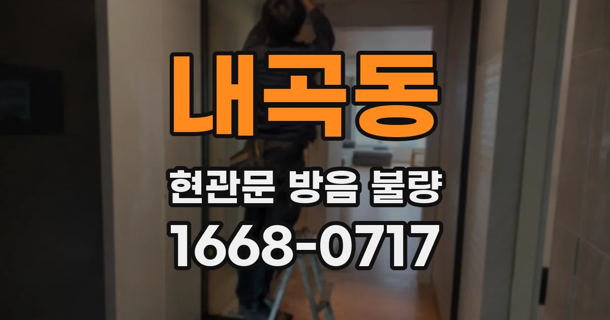 내곡동 현관문 방음 불량