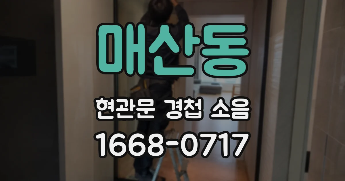 매산동 현관문 경첩 소음