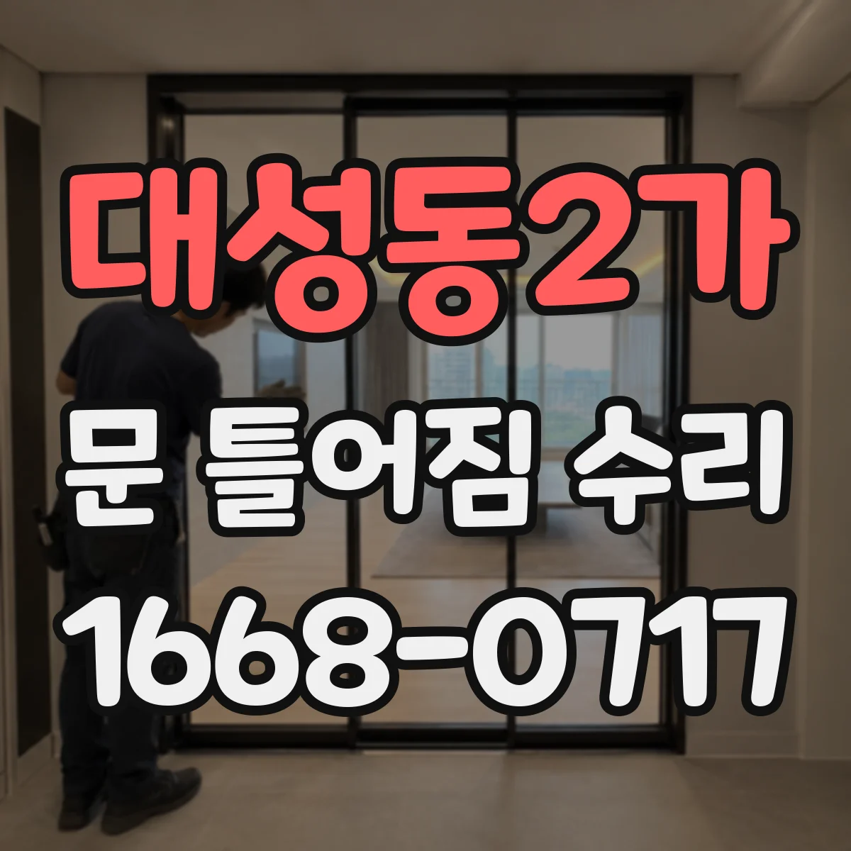 대성동2가 문 틀어짐 수리