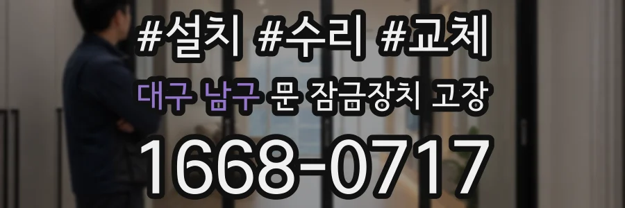 대구 남구 문 잠금장치 고장