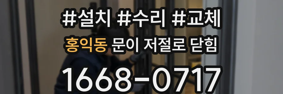 홍익동 문이 저절로 닫힘