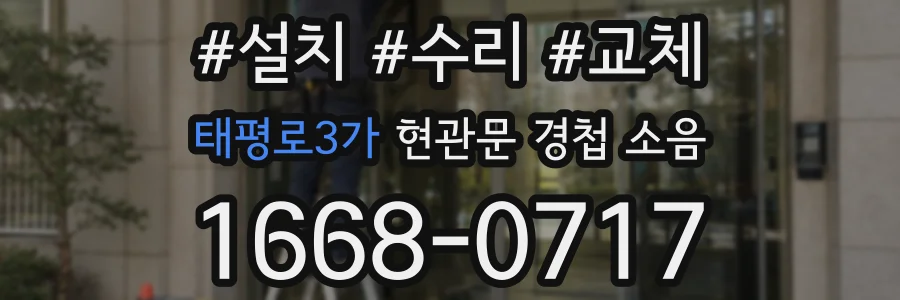 태평로3가 현관문 경첩 소음