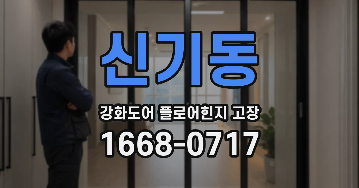 신기동 강화도어 플로어힌지 고장