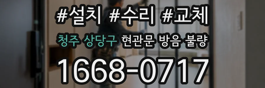 청주 상당구 현관문 방음 불량