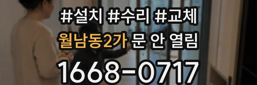 월남동2가 문 안 열림