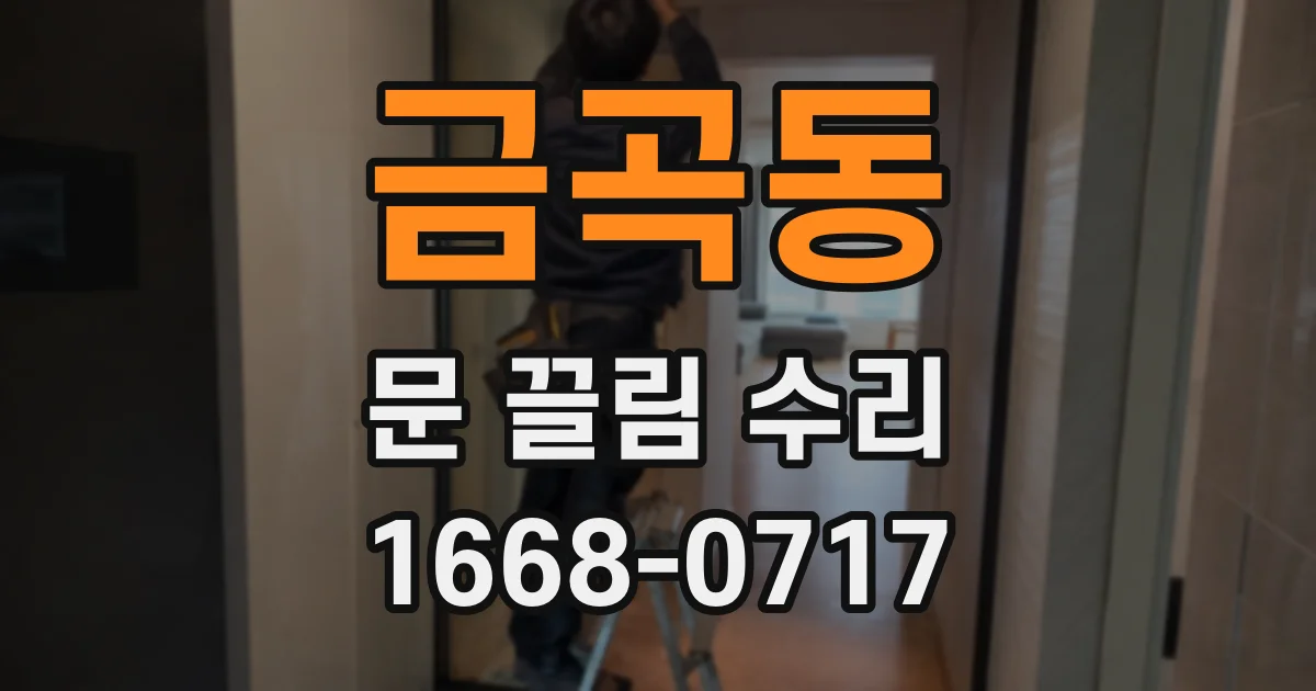 금곡동 문 끌림 수리