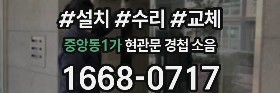 중앙동1가 현관문 경첩 소음