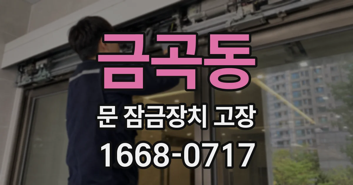 금곡동 문 잠금장치 고장