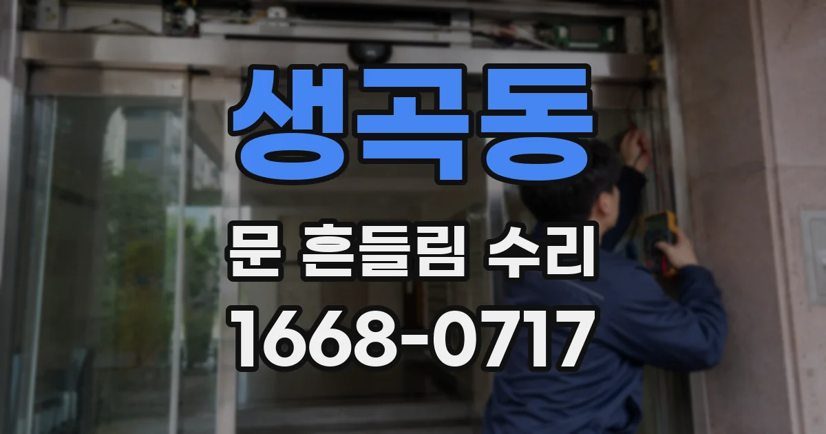생곡동 문 흔들림 수리