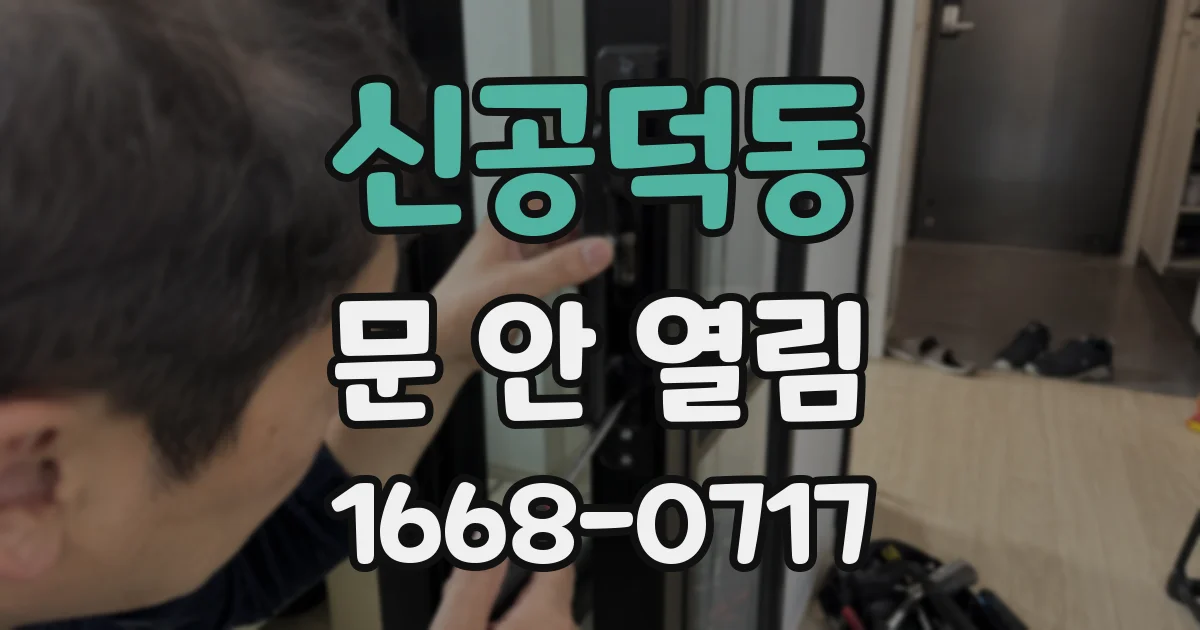신공덕동 문 안 열림