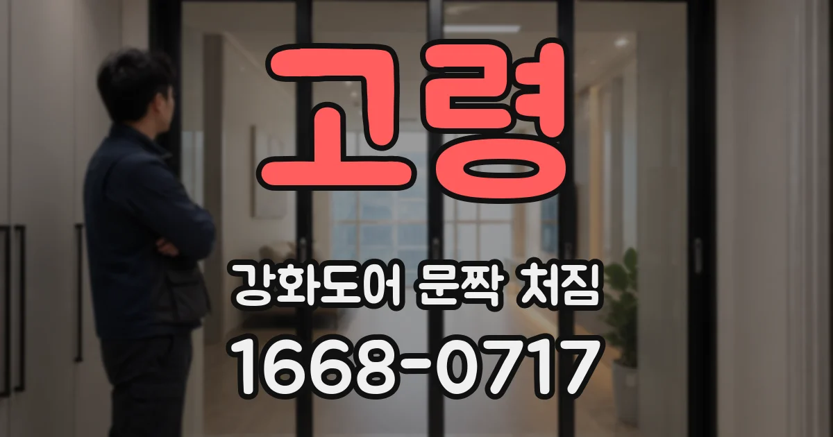 고령 강화도어 문짝 처짐