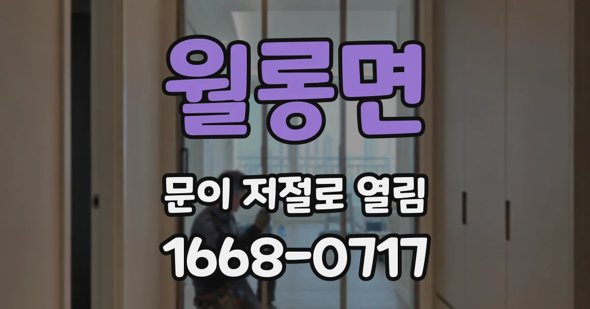 월롱면 문이 저절로 열림