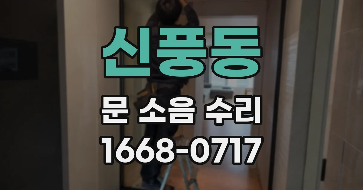 신풍동 문 소음 수리