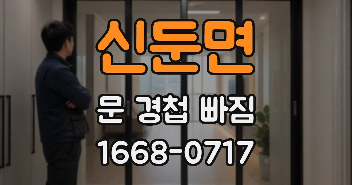 신둔면 문 경첩 빠짐