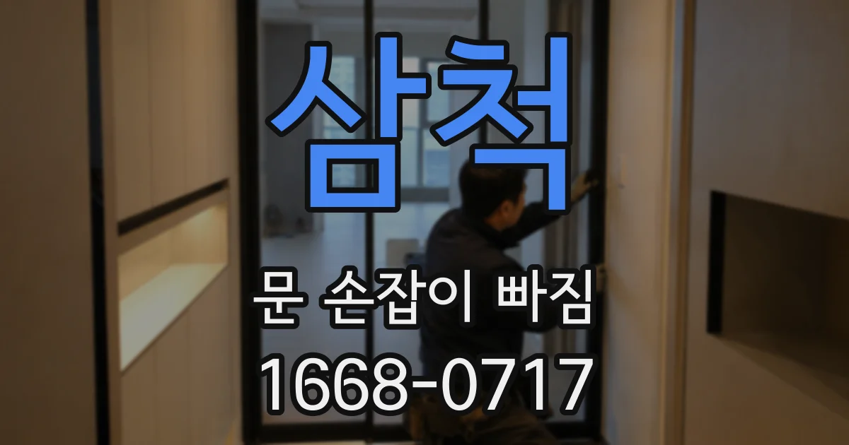 삼척 문 손잡이 빠짐