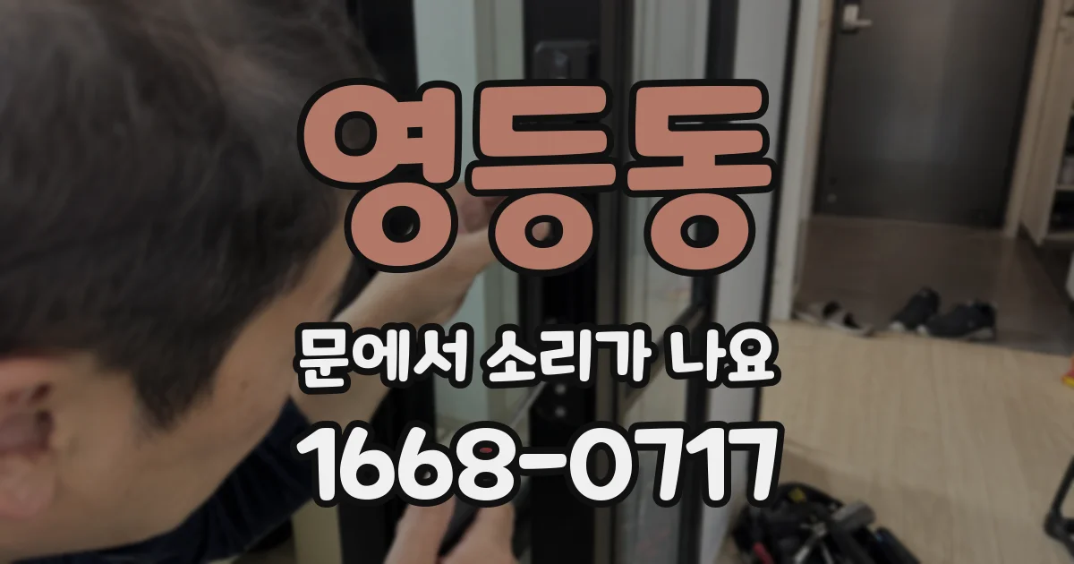 영등동 문에서 소리가 나요