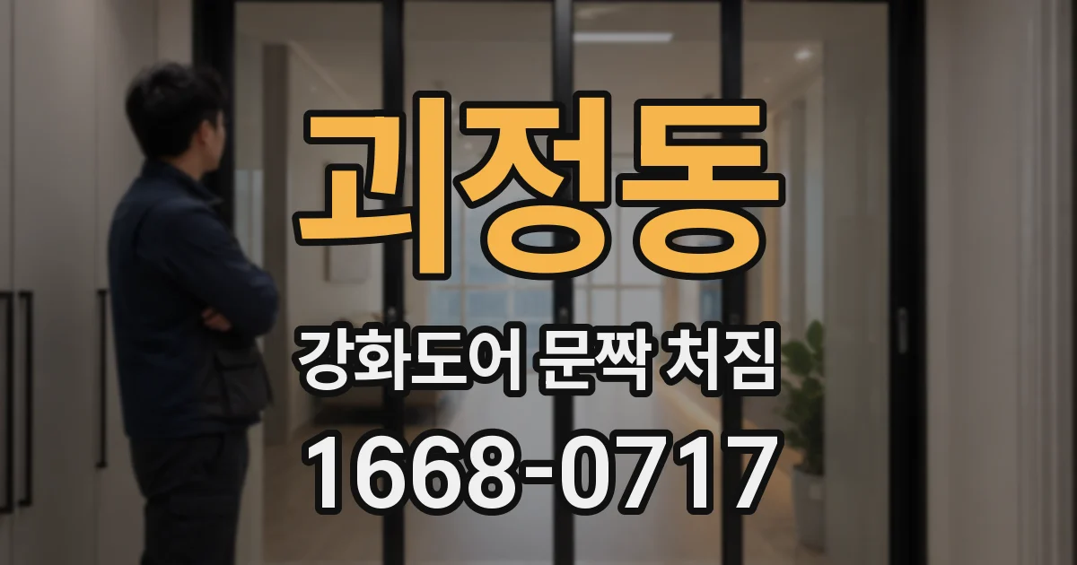 괴정동 강화도어 문짝 처짐