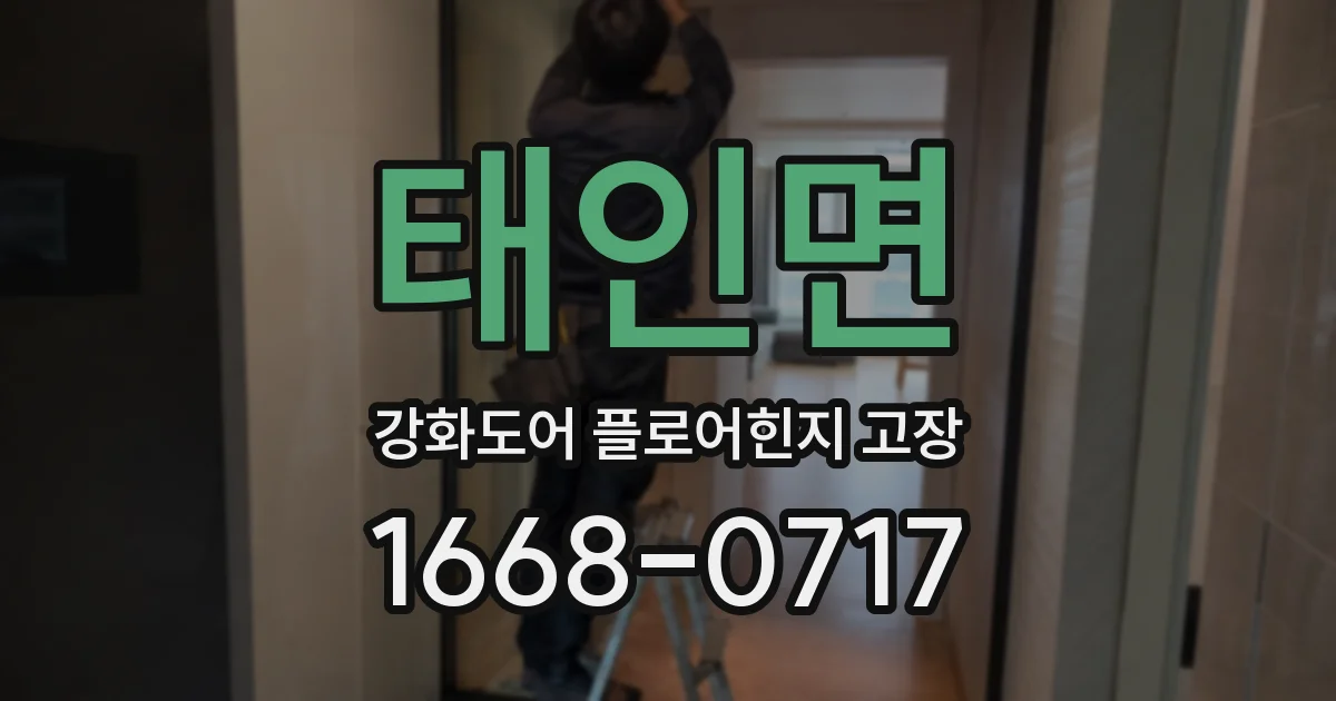 태인면 강화도어 플로어힌지 고장